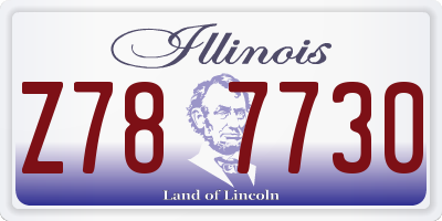 IL license plate Z787730