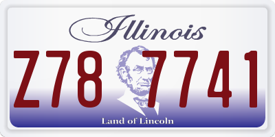 IL license plate Z787741