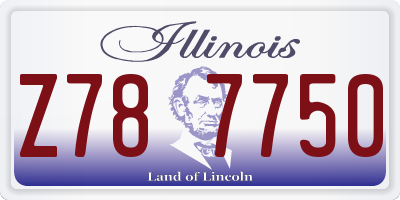 IL license plate Z787750