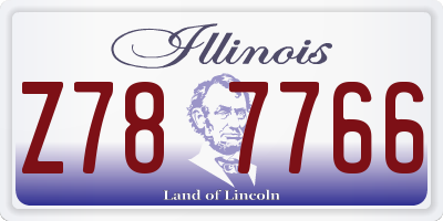 IL license plate Z787766