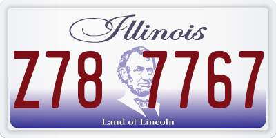 IL license plate Z787767