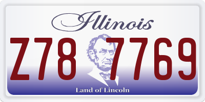 IL license plate Z787769