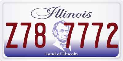 IL license plate Z787772