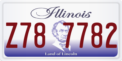 IL license plate Z787782