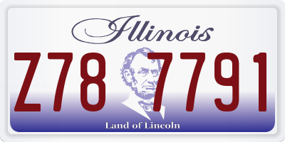 IL license plate Z787791