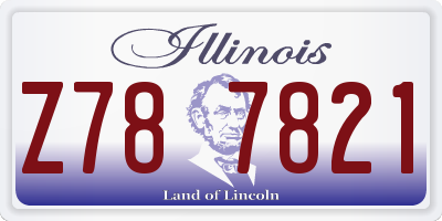 IL license plate Z787821