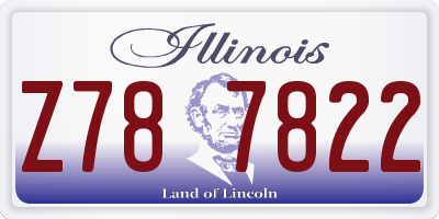 IL license plate Z787822