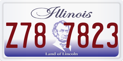 IL license plate Z787823