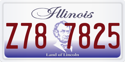 IL license plate Z787825
