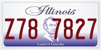IL license plate Z787827