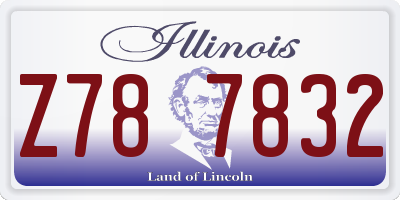 IL license plate Z787832