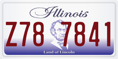 IL license plate Z787841