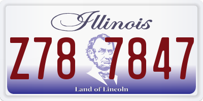IL license plate Z787847