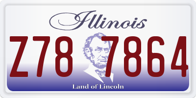 IL license plate Z787864