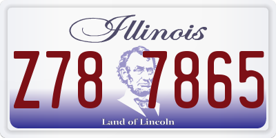 IL license plate Z787865
