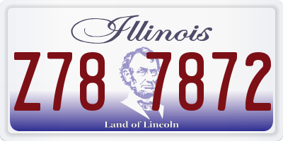 IL license plate Z787872