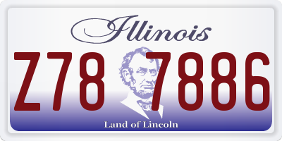 IL license plate Z787886