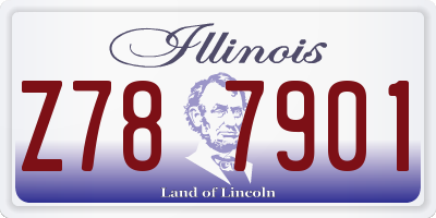 IL license plate Z787901