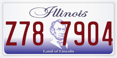 IL license plate Z787904