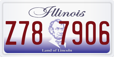 IL license plate Z787906