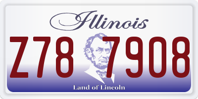 IL license plate Z787908
