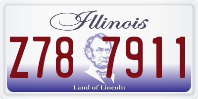 IL license plate Z787911