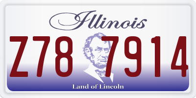 IL license plate Z787914