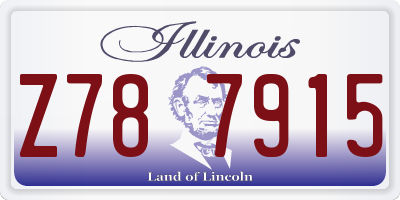 IL license plate Z787915