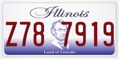 IL license plate Z787919