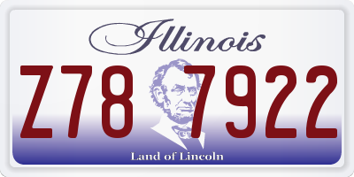 IL license plate Z787922