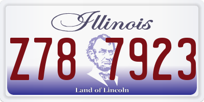 IL license plate Z787923