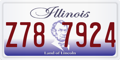 IL license plate Z787924
