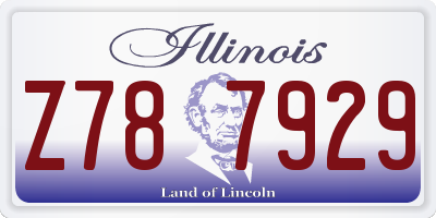 IL license plate Z787929