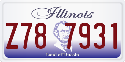 IL license plate Z787931