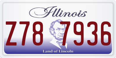 IL license plate Z787936