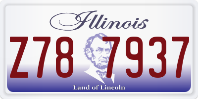 IL license plate Z787937
