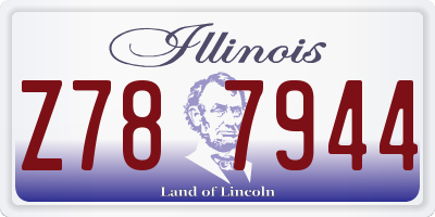 IL license plate Z787944