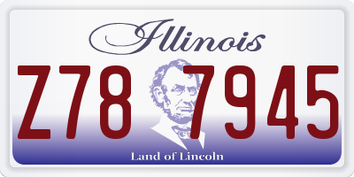 IL license plate Z787945