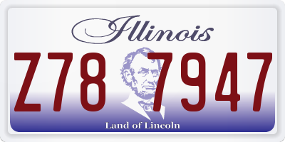 IL license plate Z787947
