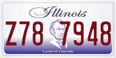 IL license plate Z787948