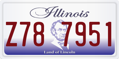 IL license plate Z787951