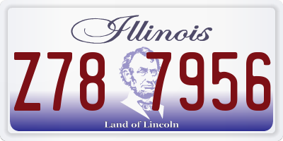 IL license plate Z787956