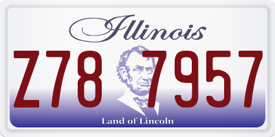 IL license plate Z787957