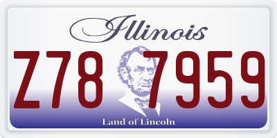 IL license plate Z787959