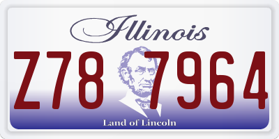 IL license plate Z787964