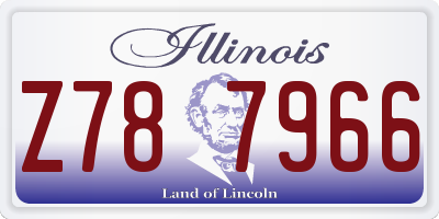 IL license plate Z787966