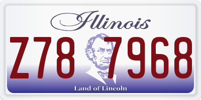 IL license plate Z787968