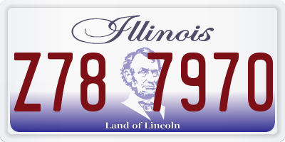 IL license plate Z787970
