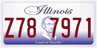 IL license plate Z787971