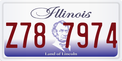 IL license plate Z787974